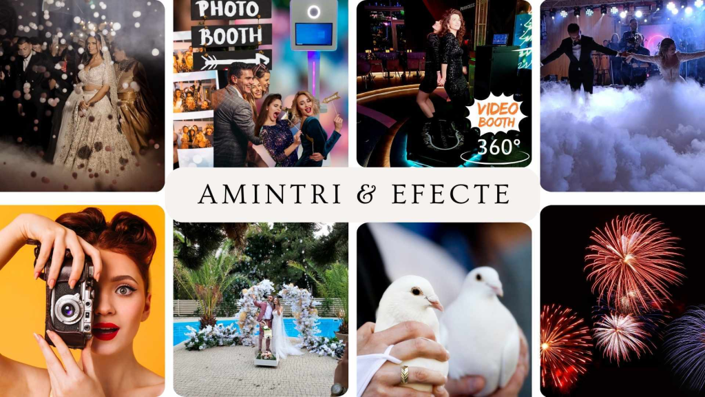 Amintiri Efecte Cabina foto Video Booth 360 Porumbei Fum greu baloane de sapun cu fum Foto video Categorii Servicii Anastasia Events